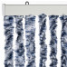 Perdea De Insecte, Albastru, Alb, Argintiu, 90X220 Cm, Chenille