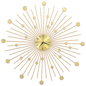 Ceas De Perete, Auriu, 70 Cm, Metal
