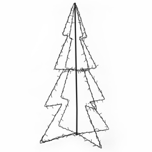 Brad Crăciun Conic, 160 Led-Uri, Interior & Exterior, 78X120 Cm