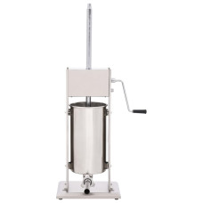 Aparat De Umplut Cârnați Manual, Argintiu, 15L, Oțel Inoxidabil