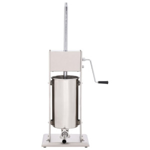 Aparat De Umplut Cârnați Manual, Argintiu, 15L, Oțel Inoxidabil