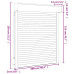 Oblon Rulant, Alb, 100 X 130 Cm, Aluminiu