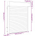 Oblon Rulant, Alb, 110 X 130 Cm, Aluminiu