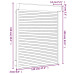 Oblon Rulant, Alb, 120 X 150 Cm, Aluminiu