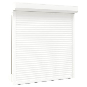 Oblon Rulant, Alb, 130 X 140 Cm, Aluminiu