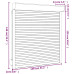 Oblon Rulant, Alb, 130 X 140 Cm, Aluminiu