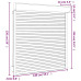 Oblon Rulant, Alb, 140 X 150 Cm, Aluminiu