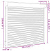 Oblon Rulant, Alb, 160 X 150 Cm, Aluminiu