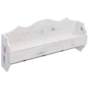 Cuier De Perete, Alb, 50 X 10 X 23 Cm, Lemn