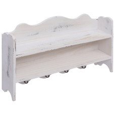 Cuier De Perete, Alb, 50 X 10 X 30 Cm, Lemn