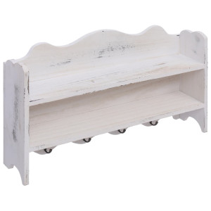 Cuier De Perete, Alb, 50 X 10 X 30 Cm, Lemn