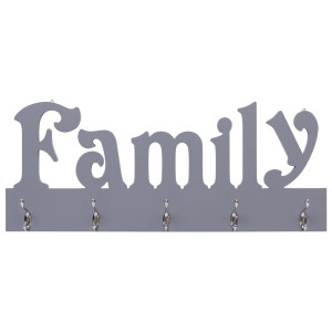 Cuier De Perete Family, Gri, 74 X 29,5 Cm