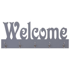 Cuier De Perete Welcome, Gri, 74 X 29,5 Cm