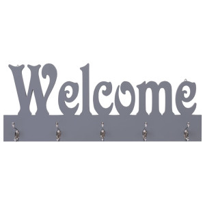 Cuier De Perete Welcome, Gri, 74 X 29,5 Cm