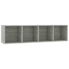Bibliotecă/Comodă Tv, Gri Beton, 143X30X36 Cm