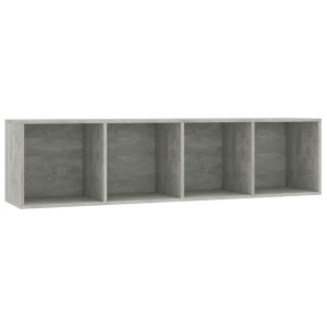 Bibliotecă/Comodă Tv, Gri Beton, 143X30X36 Cm