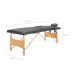 Masă De Masaj Cu 2 Zone, Cadru Din Lemn, Antracit, 186 X 68 Cm