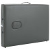 Masă De Masaj Cu 3 Zone, Cadru Aluminiu, Antracit, 186 X 68 Cm