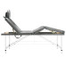 Masă De Masaj Cu 4 Zone, Cadru Aluminiu, Antracit, 186 X 68 Cm