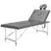 Masă De Masaj Cu 4 Zone, Cadru Aluminiu, Antracit, 186 X 68 Cm