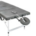 Masă De Masaj Cu 4 Zone, Cadru Aluminiu, Antracit, 186 X 68 Cm