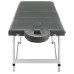 Masă De Masaj Cu 4 Zone, Cadru Aluminiu, Antracit, 186 X 68 Cm