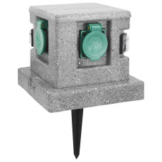 Priză De Grădină Cu Senzor Crepuscular, Plastic