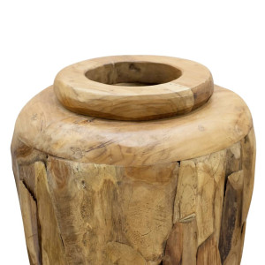 Vază Decorativă, 40 X 100 Cm, Lemn Masiv De Tec