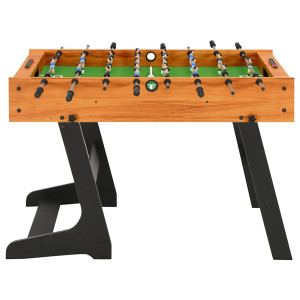 Masă De Fotbal Pliantă, Maro Deschis, 121 X 61 X 80 Cm