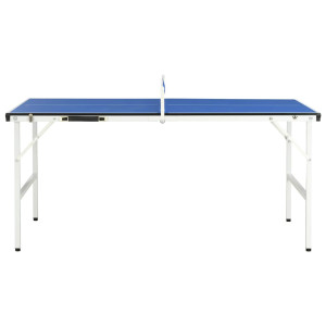 Masă De Ping Pong Cu Fileu, Albastru, 152 X 76 X 66 Cm