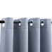 Draperie Opacă Cu Inele Metalice, Gri, 290 X 245 Cm