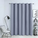 Draperie Opacă Cu Inele Metalice, Gri, 290 X 245 Cm