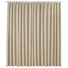 Draperie Opacă, Bej, 290 X 245 Cm, Cu Cârlige