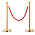Set Vip Stil Barieră, 3 Piese, Auriu, Oțel Inoxidabil