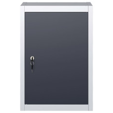 Dulap De Scule De Perete, Gri & Negru, Metal, Stil Industrial
