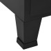 Dulap Birou Cu Uși De Plasă Negru 75X40X120 Cm Oțel Industrial