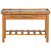 Banc De Lucru De Grădină, Blat Din Zinc, Lemn Masiv De Acacia