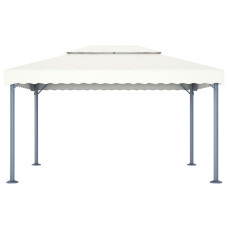 48062  Gazebo 400X300 Cm Cream Aluminium