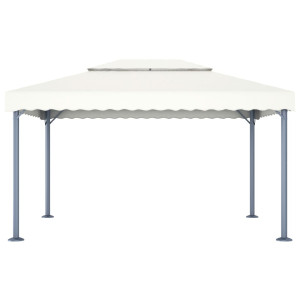 48062  Gazebo 400X300 Cm Cream Aluminium