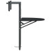 Masă Balcon Suspendată Negru 60X64X83,5 Cm Plastic Aspect Ratan