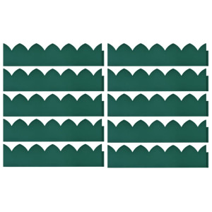 Borduri De Gazon, 10 Buc., Verde, 65X15 Cm, Pp