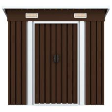 Magazie De Grădină, Maro, 194 X 121 X 181 Cm, Oțel