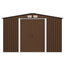 Magazie De Grădină, Maro, 257 X 205 X 178 Cm, Oțel
