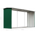 Șopron Depozitare Lemne, Verde, 330X92X153 Cm, Oțel Galvanizat