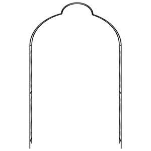 Arcadă De Grădină, Negru, 150 X 34 X 240 Cm, Fier