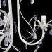 Candelabre Suspendate De Plafon Cu Cristale 2 Buc. Alb Elegant