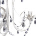 Candelabre Suspendate De Plafon Cu Cristale 2 Buc. Alb Elegant