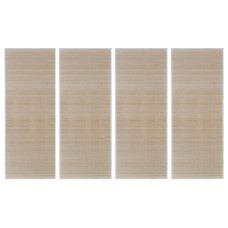 Covoare De Bambus Natural, 4 Buc., 120X180 Cm, Dreptunghiulare