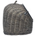 Coș Transport Pentru Pisici, Gri, 60X45X45 Cm, Răchită Naturală