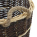Coș Lemne Foc Curele De Transport, Natural 44,5X37X50 Cm Salcie